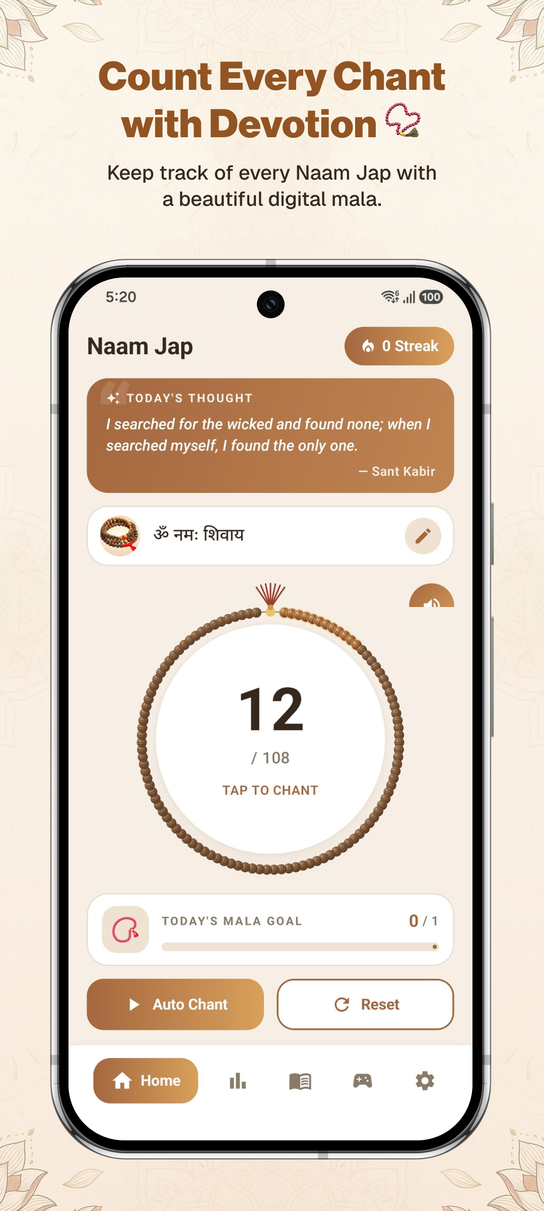 Naam Jap Counter: Mala main screenshot